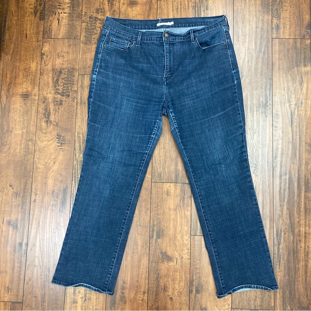 Levi's 505 Straight Leg Dark Blue Jeans Women's Size 34x30 Red Tab. - Picture 1 of 13